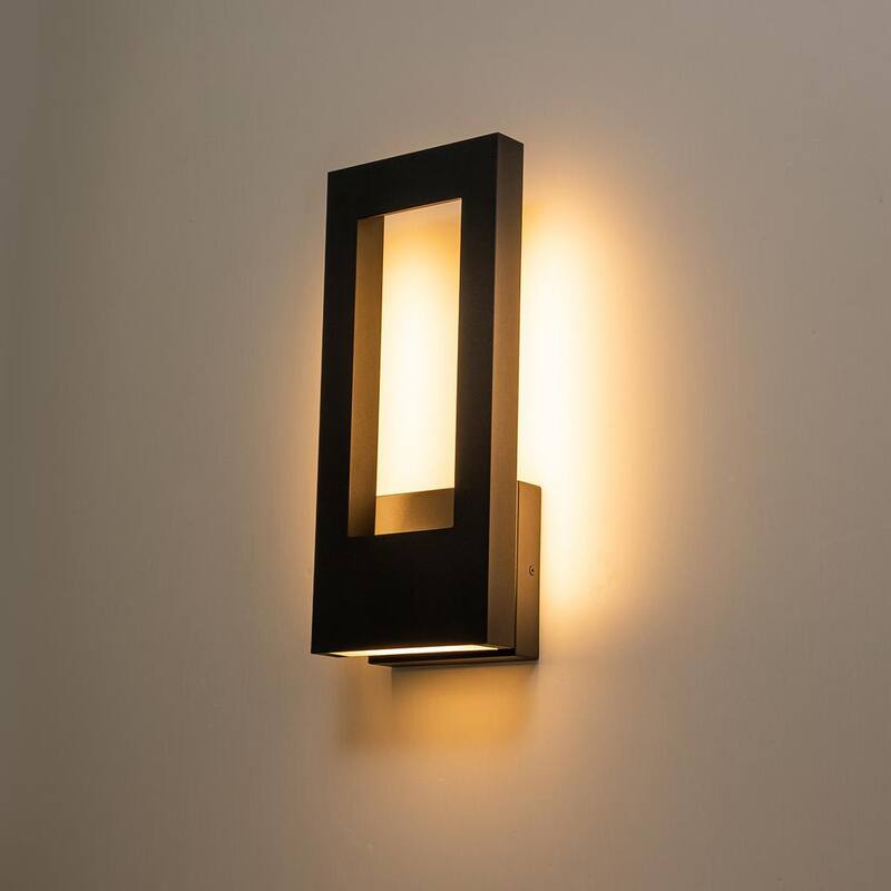 EDISLIVE Lámpara de pared exterior integrada moderna LED Barry de 2 luces en color negro - 81010000046858