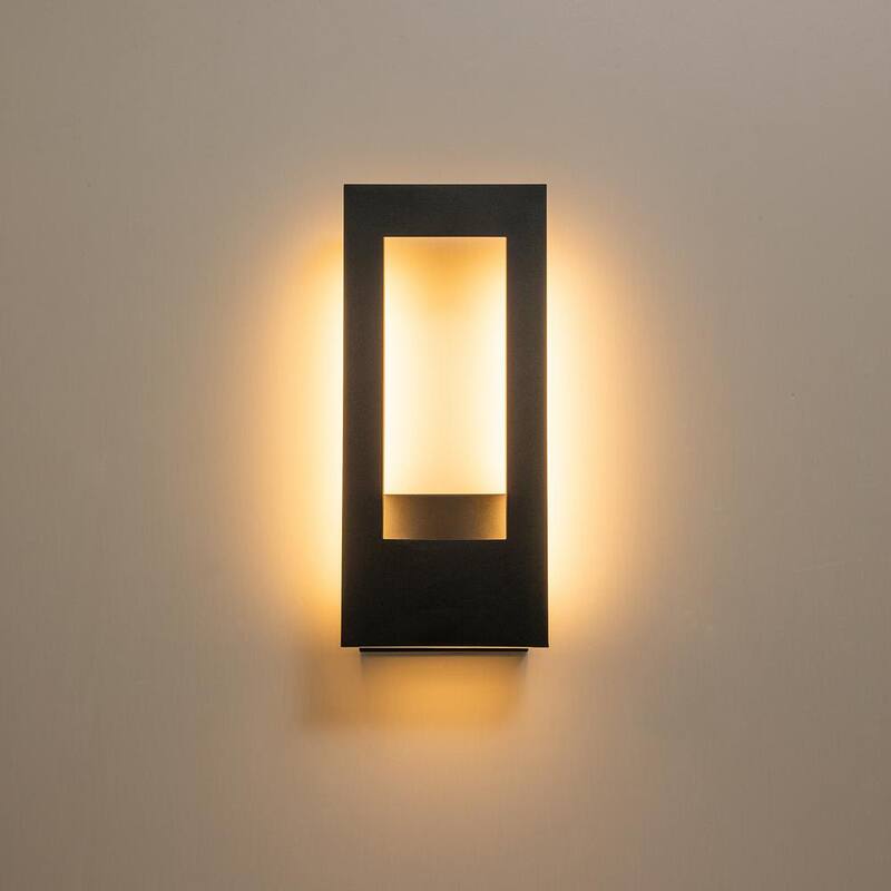 EDISLIVE Lámpara de pared exterior integrada moderna LED Barry de 2 luces en color negro - 81010000046858