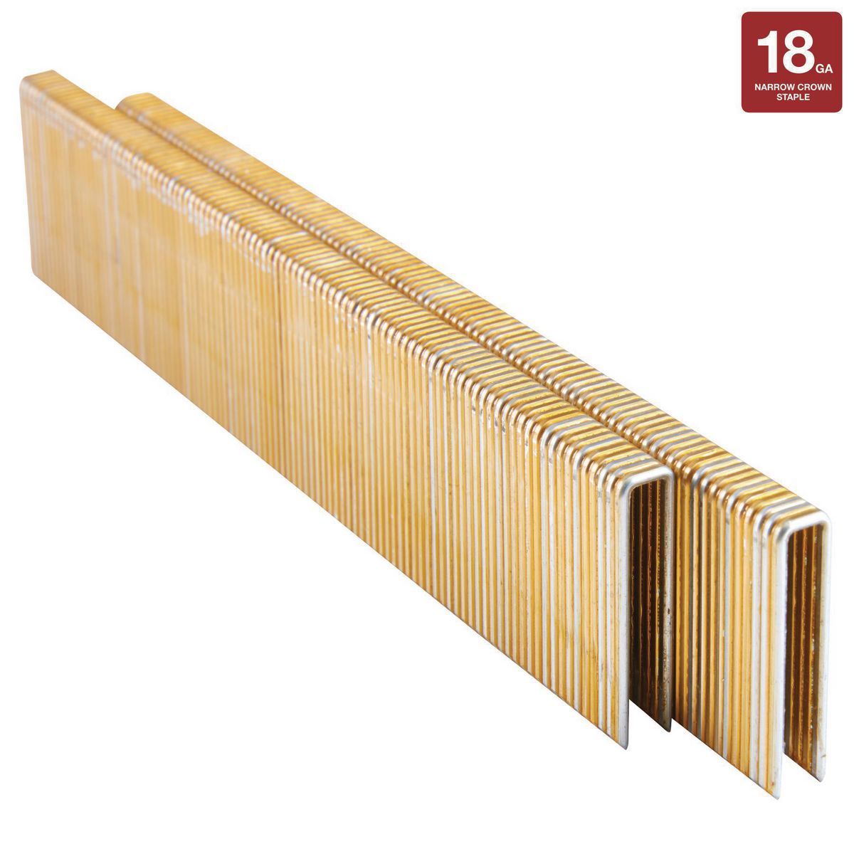 Fastenstrong 18 GA x 1/4 in. Crown 1 in. Grapas galvanizadas, 2500 piezas - 57376