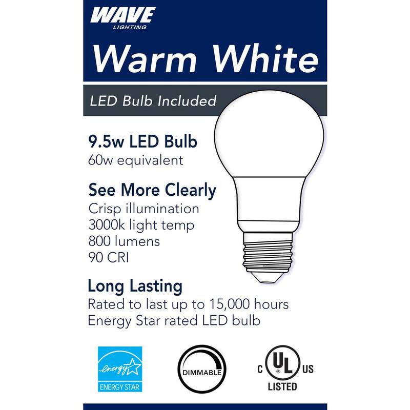 SOLUS Nautical 1-Light Blanco 3000K ENERGY STAR LED Montaje de Pared Exterior con Pantalla para Párpado y Lente de Policarbonato Esmerilado Duradero - SP77WF-LE26W -W