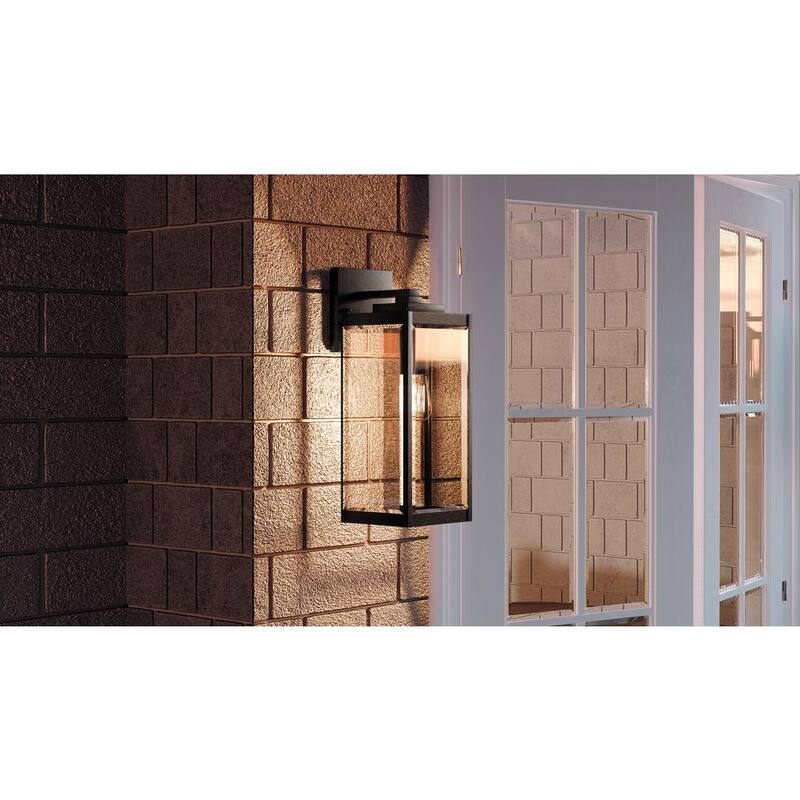 Lámpara de pared exterior Quoizel Westover de 1 luz en negro tierra - WVR8407EK