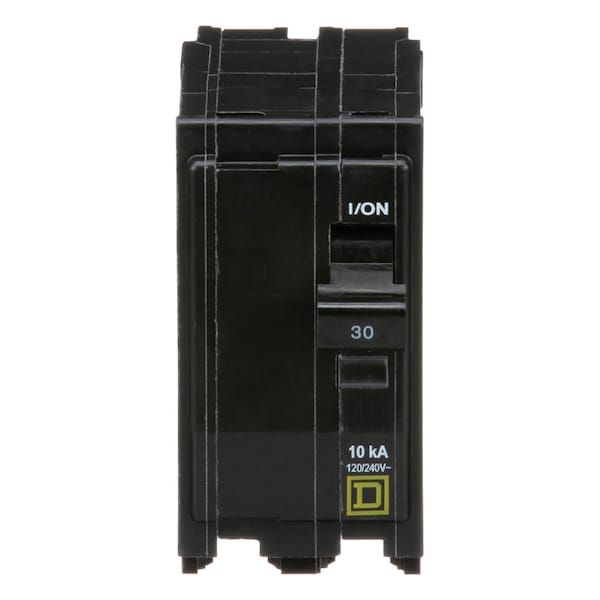 Square D Miniature Circuit Breaker, QO Series, 30A, 2 Pole, 120/240V AC, 10kA at 120/240V AC - QO230CP