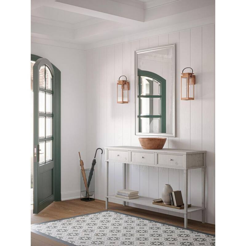 Lámpara de pared de exterior tipo Linterna de bronce antiguo y cobre de la serie Union Square de Progress Lighting de 6.5 pulgadas y 1 luz - P560004-169