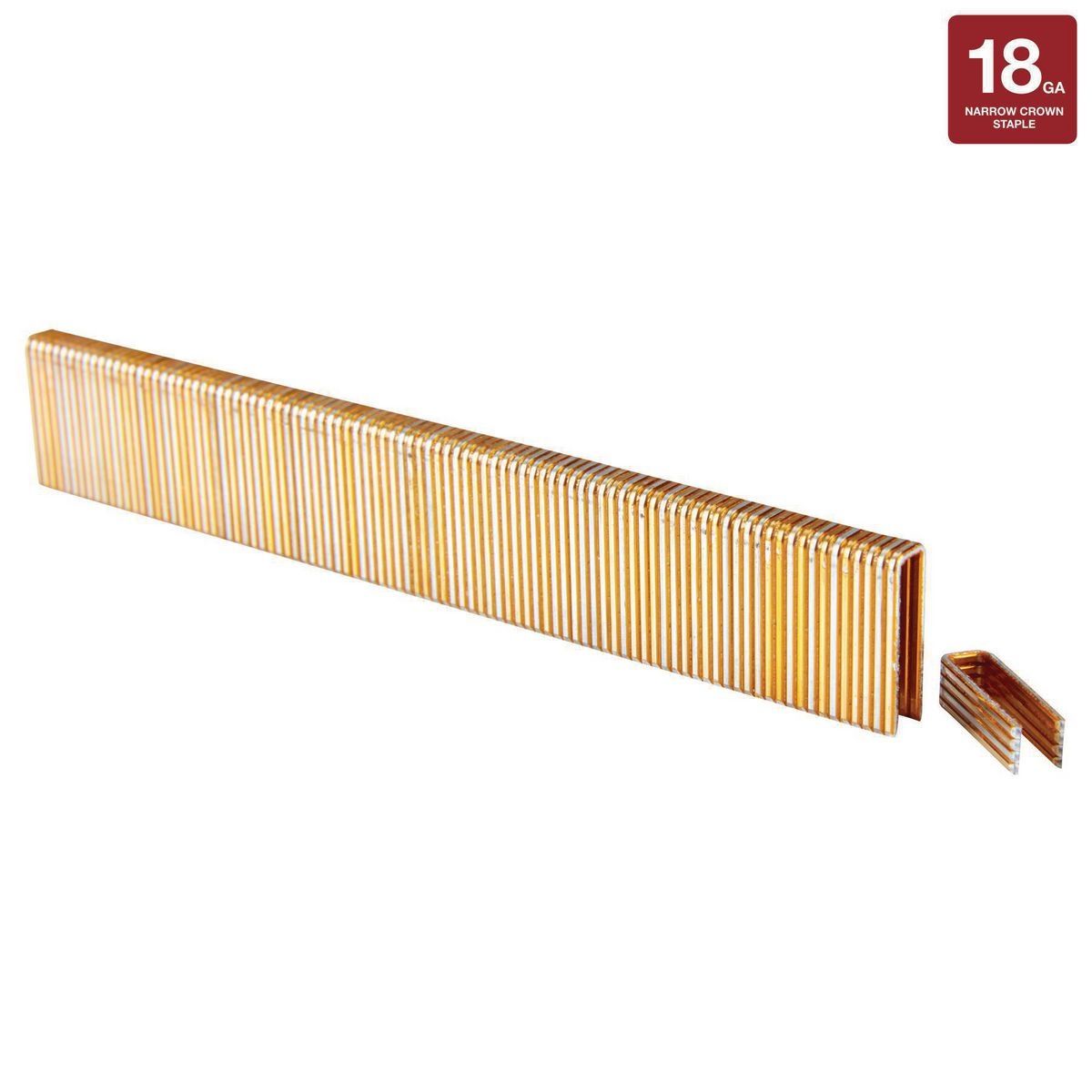 Grapas galvanizadas de 18 GA x 1/4 de pulgada con corona de 3/4 de pulgada, 2500 piezas - 57377