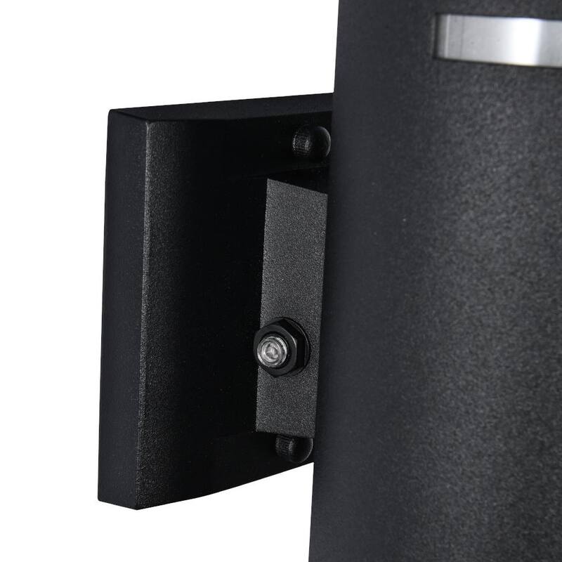 Linterna de pared exterior Kohls de 2 luces en negro mate con sensor de luz - 81010000032778