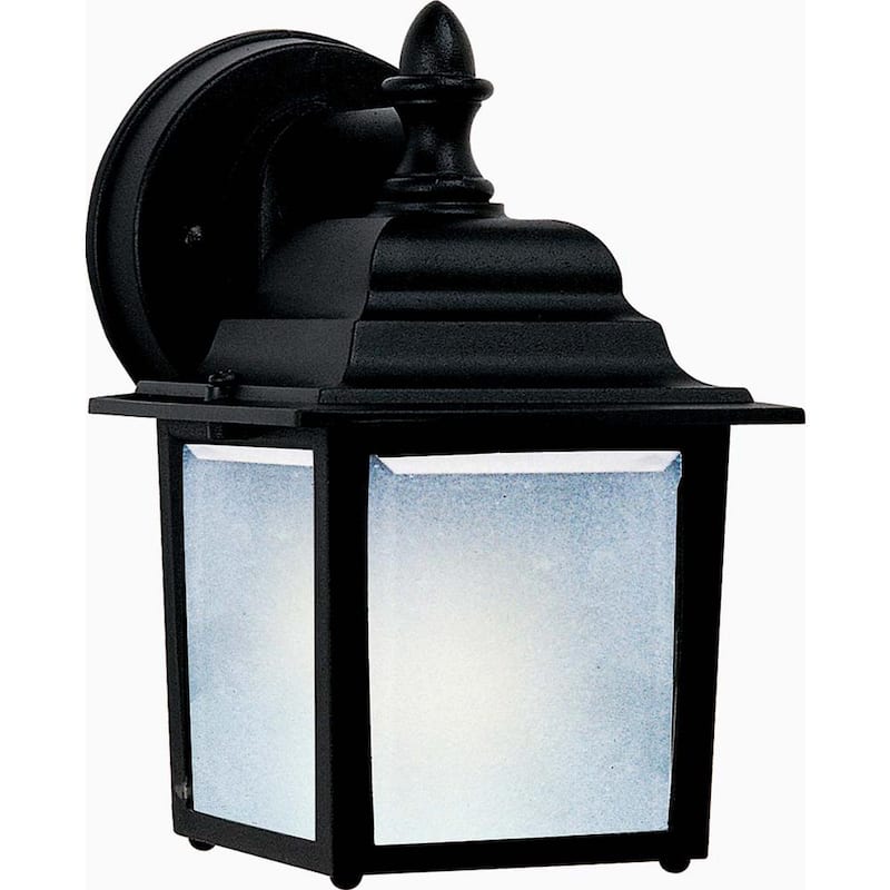 Lámpara de pared exterior negra con un foco y un ancho de 5.5 pulgadas de la marca Maxim Lighting - 66924BK