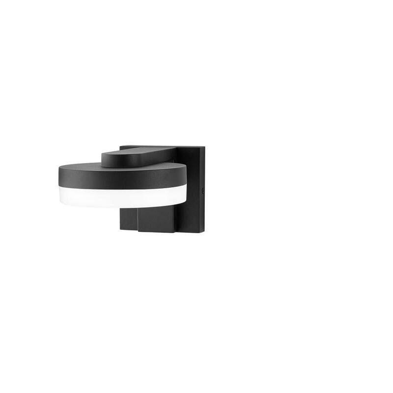 Colección de Decoración para el Hogar Stanton 4.38 in. 1-Light Negro Linterna de Pared para Exteriores LED - 23761