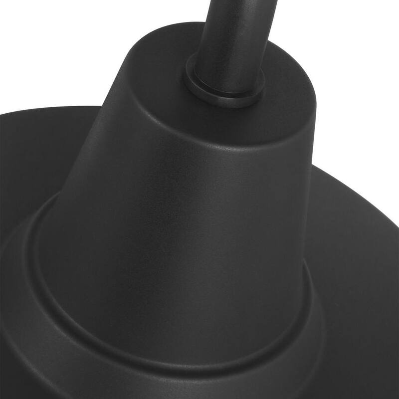 Lámpara de pared para exteriores de granero de iluminación de generación, extra grande de piedra resistente texturizada negra, estilo granja moderna - SLO1211TXB