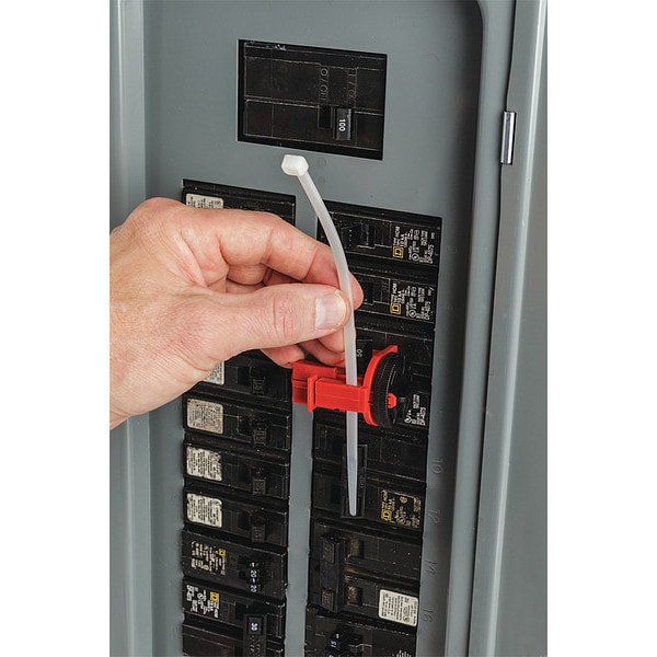 Brady Circuit Breaker Lockout Rail, 120/277V AC, 2, 3 Poles - 148702