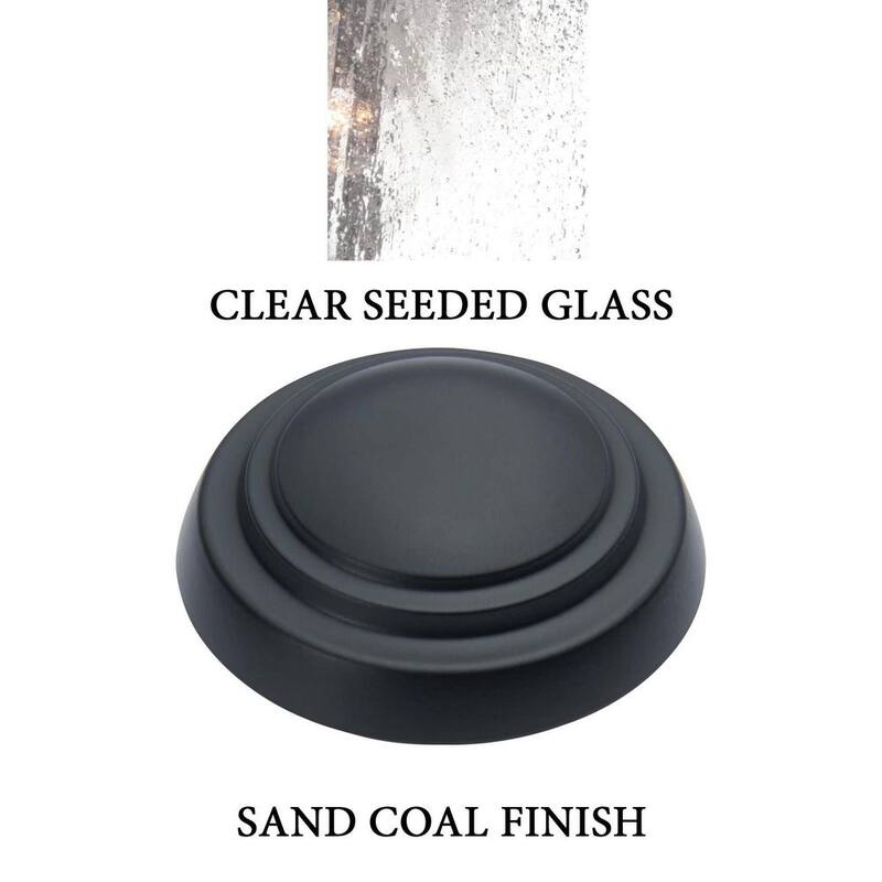 Los grandes exteriores de Minka Lavery Bay Hill Wall-Mount 1-Light Black Outdoor Wall Lantern Sconce - 9060-66.