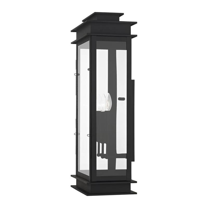 AVIANCE LIGHTING Luz Stickland 28.5 in. 3-Luz Negro Exterior Farol de Pared Alámbrico con No Incluye Focos - HD48386