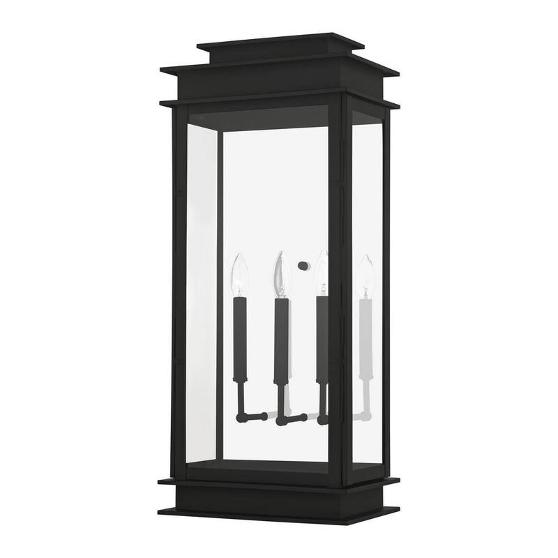 AVIANCE LIGHTING Luz Stickland 28.5 in. 3-Luz Negro Exterior Farol de Pared Alámbrico con No Incluye Focos - HD48386