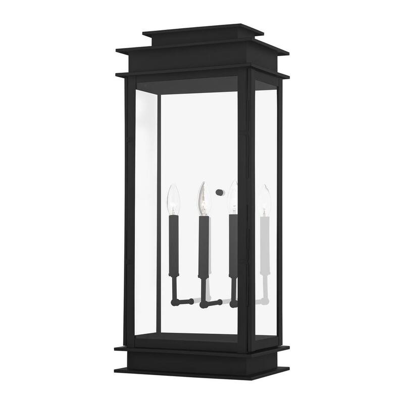 AVIANCE LIGHTING Luz Stickland 28.5 in. 3-Luz Negro Exterior Farol de Pared Alámbrico con No Incluye Focos - HD48386
