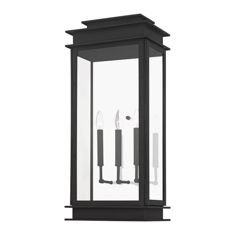 AVIANCE LIGHTING Luz Stickland 28.5 in. 3-Luz Negro Exterior Farol de Pared Alámbrico con No Incluye Focos - HD48386