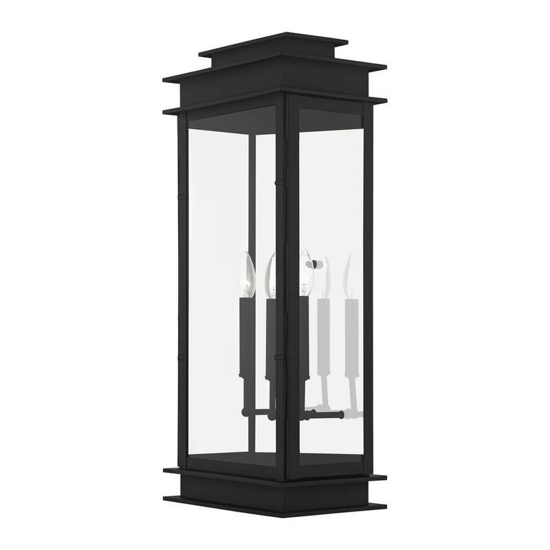 AVIANCE LIGHTING Luz Stickland 28.5 in. 3-Luz Negro Exterior Farol de Pared Alámbrico con No Incluye Focos - HD48386