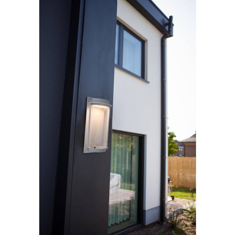 LUTEC Linterna de Pared Sconce Integrada para Exteriores con LED Integrado en Blanco Newport Costa - 5185903331