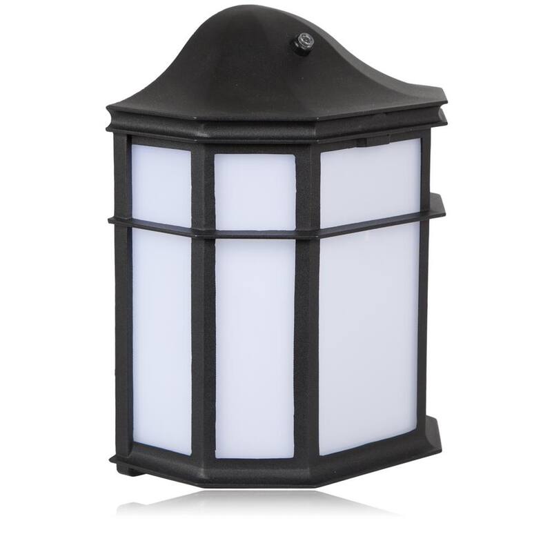 Lámpara de pared para exterior Maxxima de 1 luz en negro con sensor de anochecer a amanecer - MEL-23100W