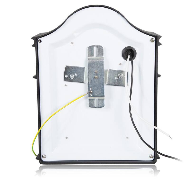 Lámpara de pared para exterior Maxxima de 1 luz en negro con sensor de anochecer a amanecer - MEL-23100W