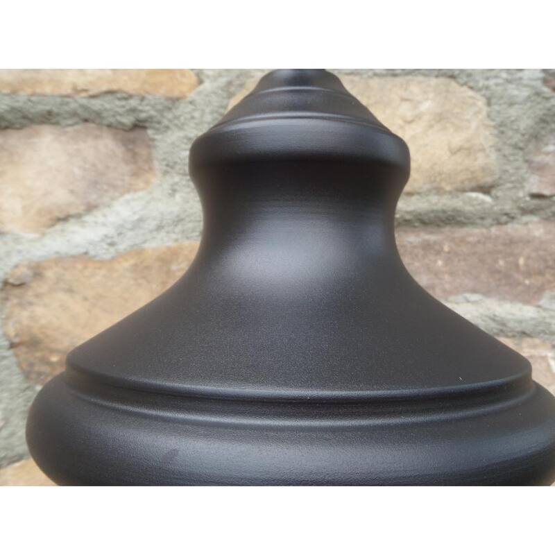 Sistema de montaje en pared exterior para granero Unbranded Taysom de 3 luces en negro - EL543BL-M