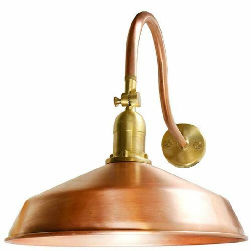 Luminaria de Granero Exterior de Cobre con Cableado Duro de 1 Luz de AQLIGHTING - OGN-925-RCP