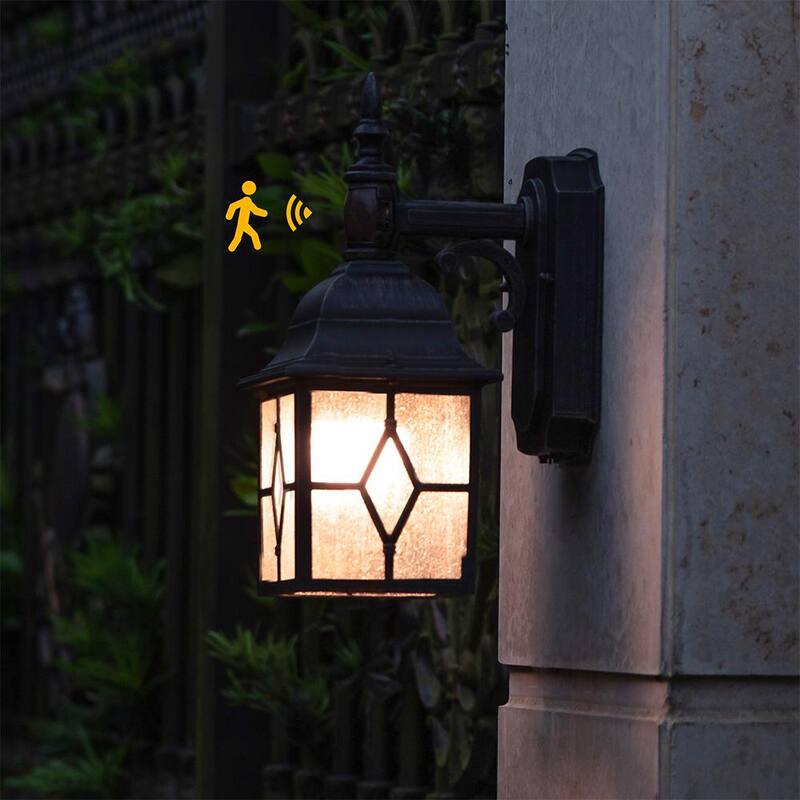 Lámpara de pared exterior con sensor de movimiento color bronce LUTEC de 1 luz - 5164202213