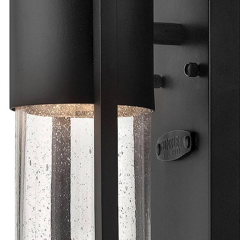 HINKLEY Linterna de Montaje en Pared para Exterior de Tamaño Mediano Hinkley Shelter, Negro - 1324BK