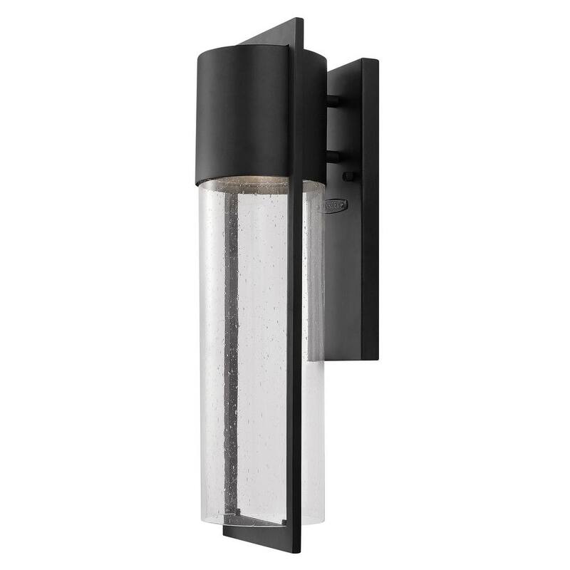 HINKLEY Linterna de Montaje en Pared para Exterior de Tamaño Mediano Hinkley Shelter, Negro - 1324BK