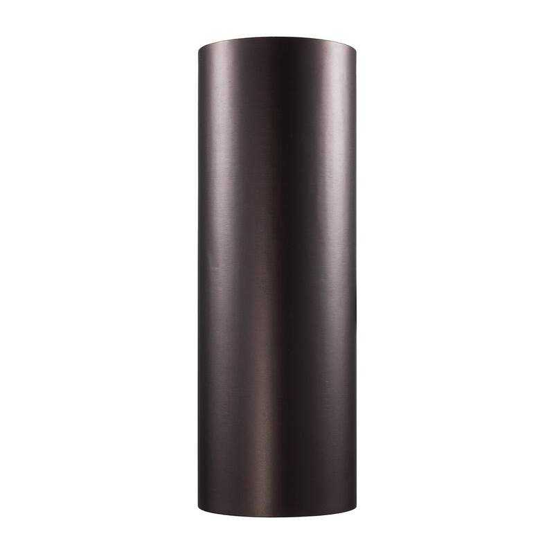 Lámpara de pared exterior grande de bronce con 2 luces y cilindro de vidrio transparente - Bel Air Lighting Cali 51310 BZ