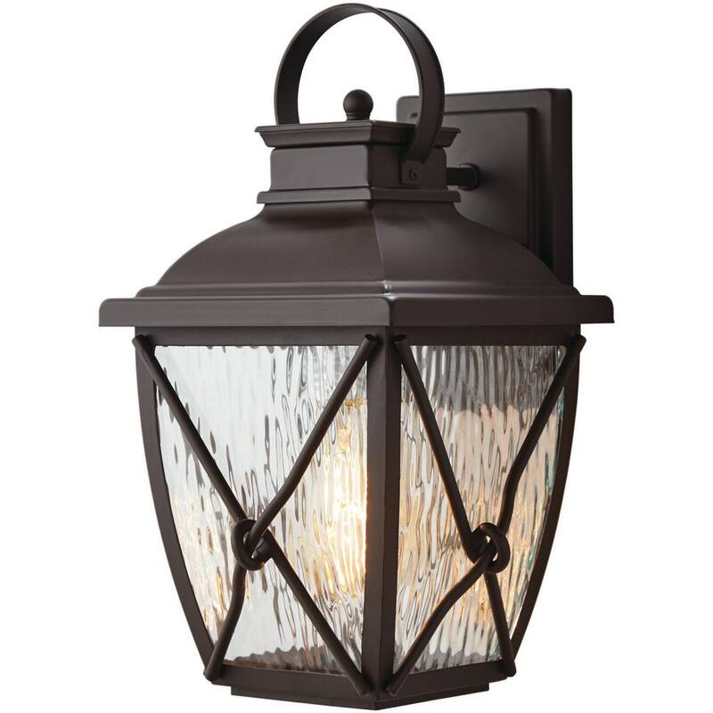 Colección de Decoradores para el Hogar Springbrook 15 pulgadas Rústico 1 Luz Aplique de pared de voltaje de línea para exteriores sin bombilla incluida - HB7087-314