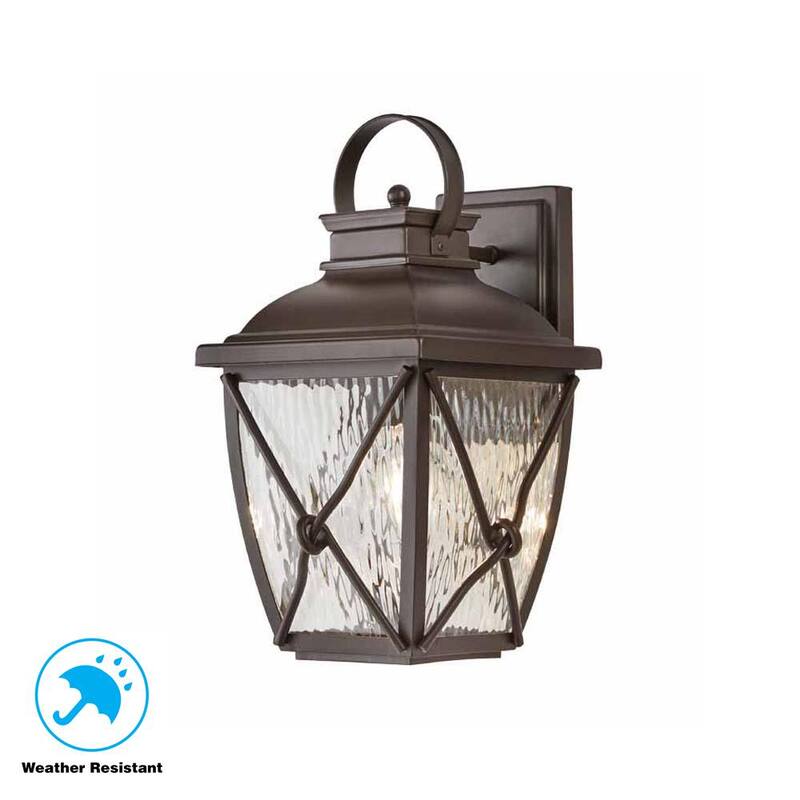 Colección de Decoradores para el Hogar Springbrook 15 pulgadas Rústico 1 Luz Aplique de pared de voltaje de línea para exteriores sin bombilla incluida - HB7087-314