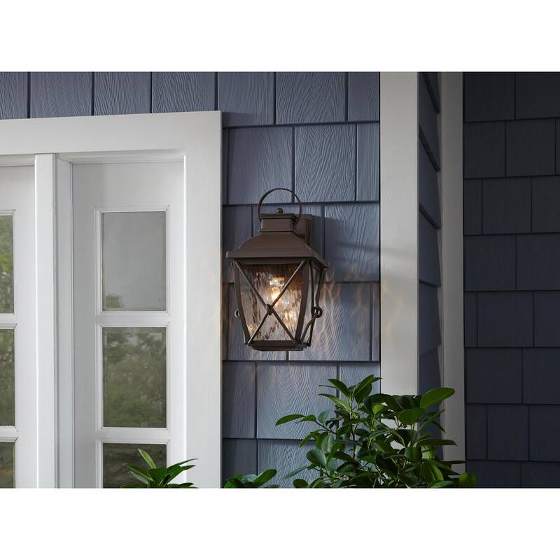 Colección de Decoradores para el Hogar Springbrook 15 pulgadas Rústico 1 Luz Aplique de pared de voltaje de línea para exteriores sin bombilla incluida - HB7087-314