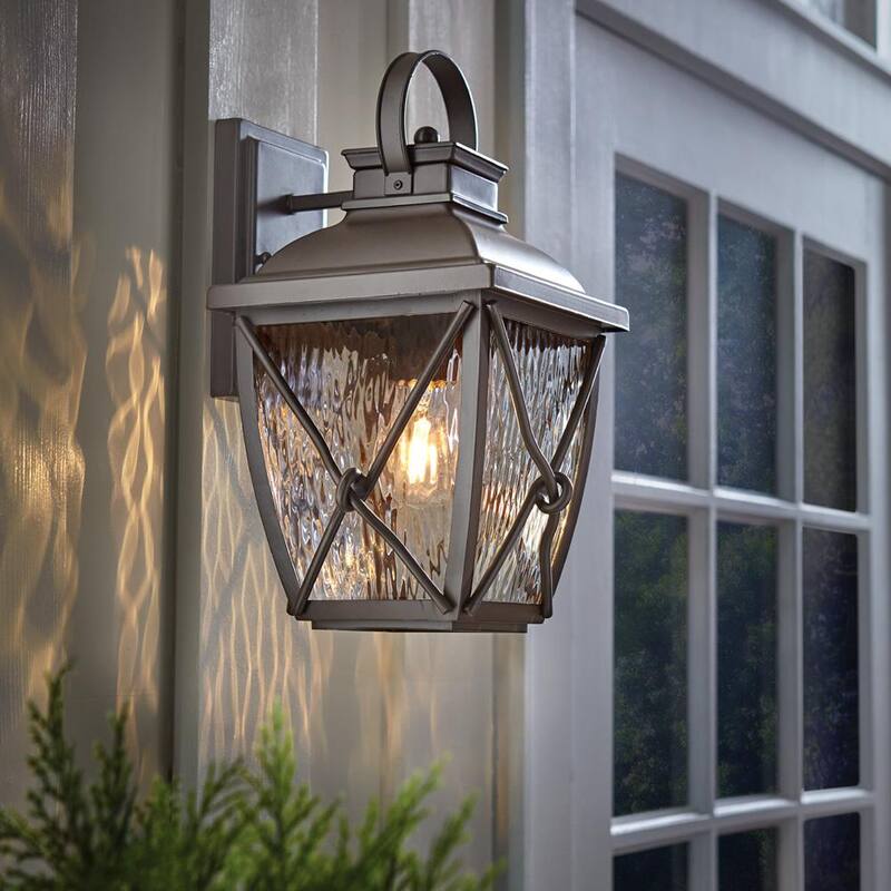 Colección de Decoradores para el Hogar Springbrook 15 pulgadas Rústico 1 Luz Aplique de pared de voltaje de línea para exteriores sin bombilla incluida - HB7087-314