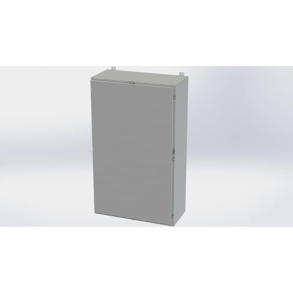 Saginaw Control & Engineering Carbon Steel Electrical Enclosures, 60 in H, 16 in D, 36 in W, NEMA 4, Hinged - SCE-60H3616LP