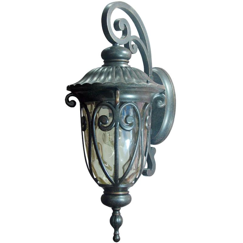 Luminaria de pared para exteriores Unbranded Hailee de 1 luz en bronce aceitado - EL591MOR