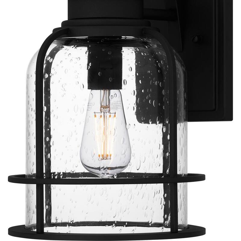 Luminaria de pared empotrada para exteriores Quoizel Bowles de 14.5 pulgadas en color negro tierra - BWE8408EK