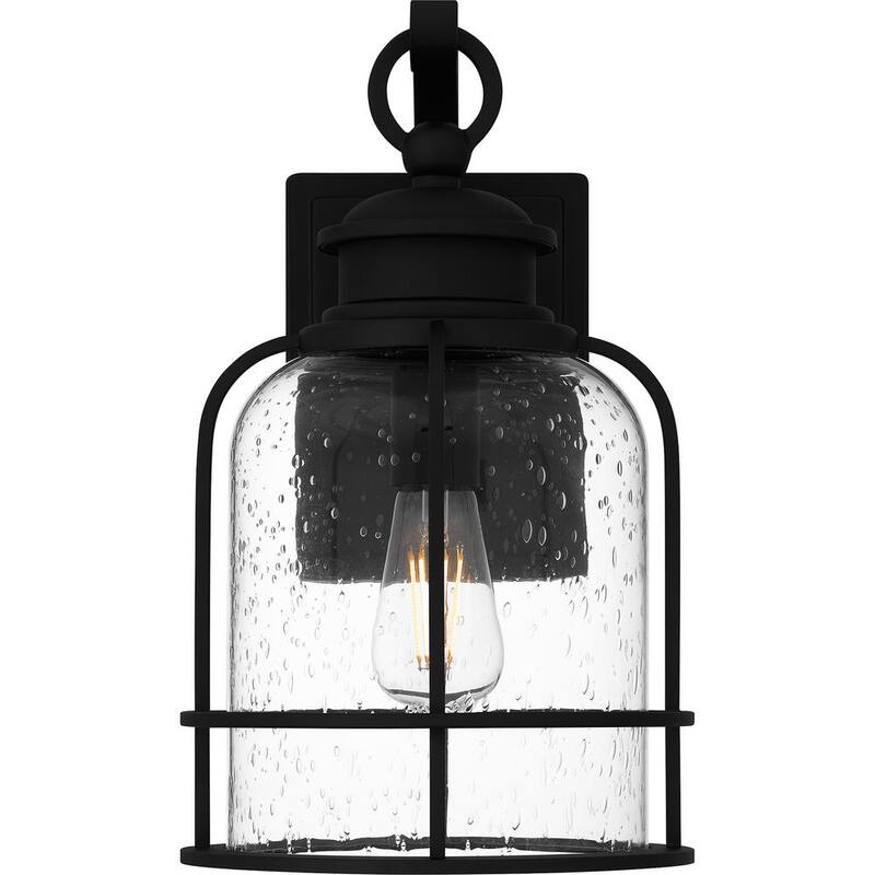 Luminaria de pared empotrada para exteriores Quoizel Bowles de 14.5 pulgadas en color negro tierra - BWE8408EK
