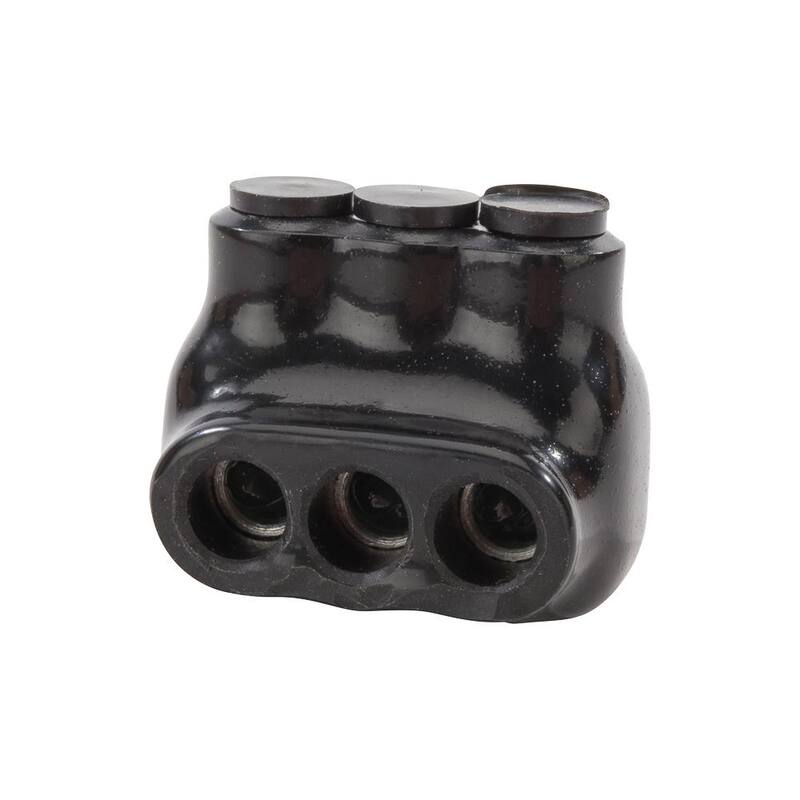 Conector multi-tap aislado de bolsa, Polaris 4-14 AWG, negro - IPL4-3B