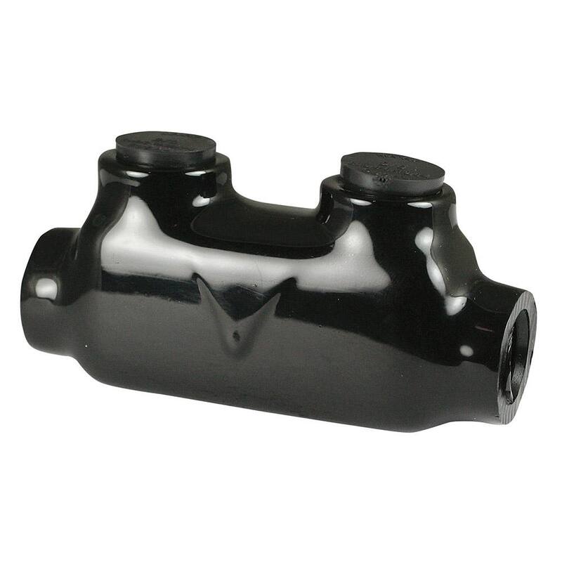 Conector de empalme en línea ASI 2/0-1 AWG, aislado, negro - AICD2/0-1