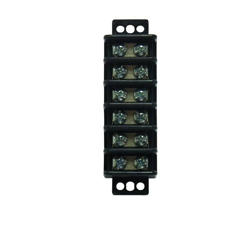 Gardner Bender Bloque de terminales de 6 circuitos de 22-10 AWG (1 paquete) - GTB-406