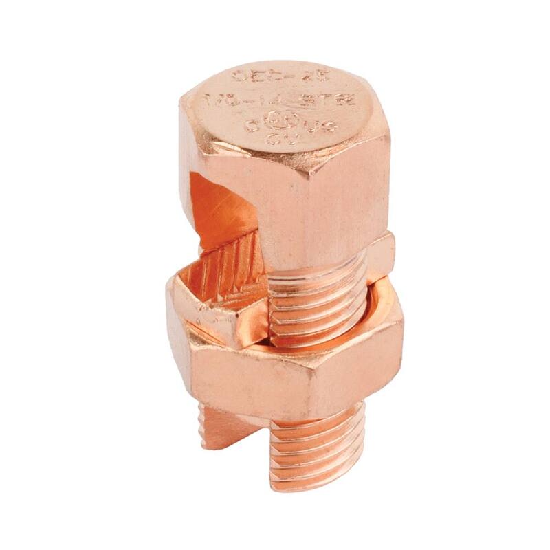 Terminal de empalme dividido de cobre para 4-1/0 AWG eléctrico comercial - GOEC-25