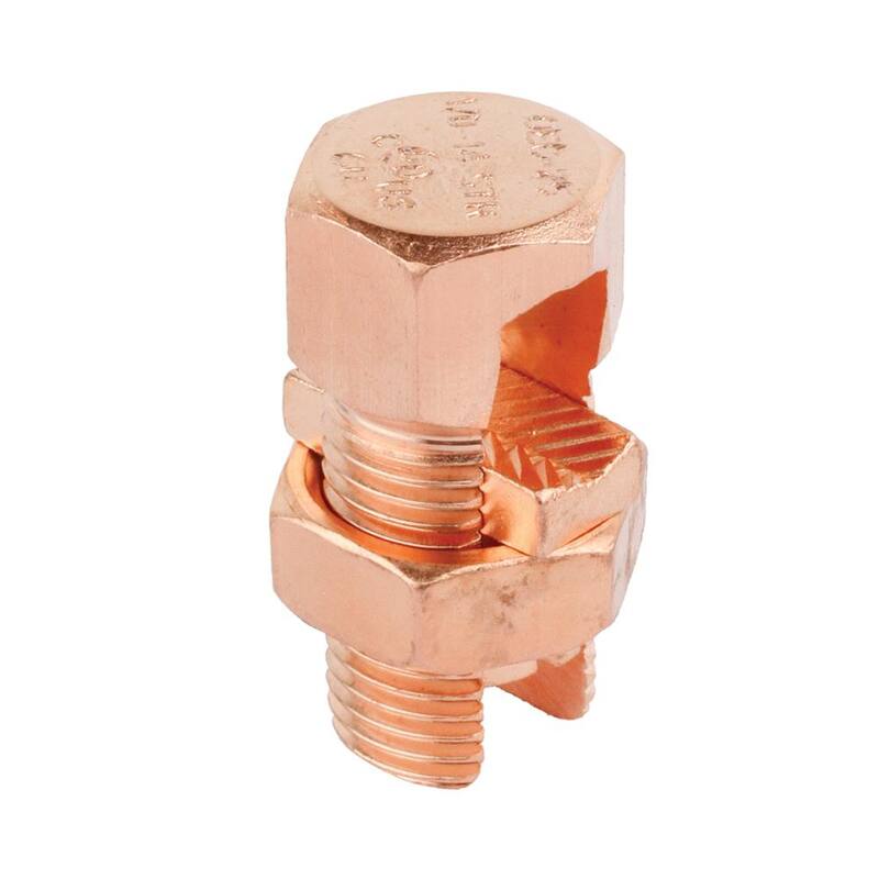 Terminal de empalme dividido de cobre para 4-1/0 AWG eléctrico comercial - GOEC-25