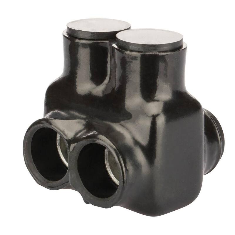 Conector derivado aislado Polaris 350 MCM - 6 AWG, negro - IT-350B