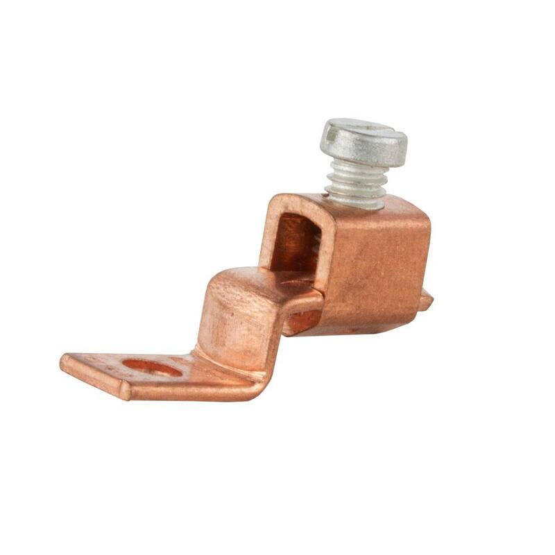 Terminal mecánico de conexión desplazado de cobre de calibre 14-6 AWG para uso comercial (paquete de 2) - G21001