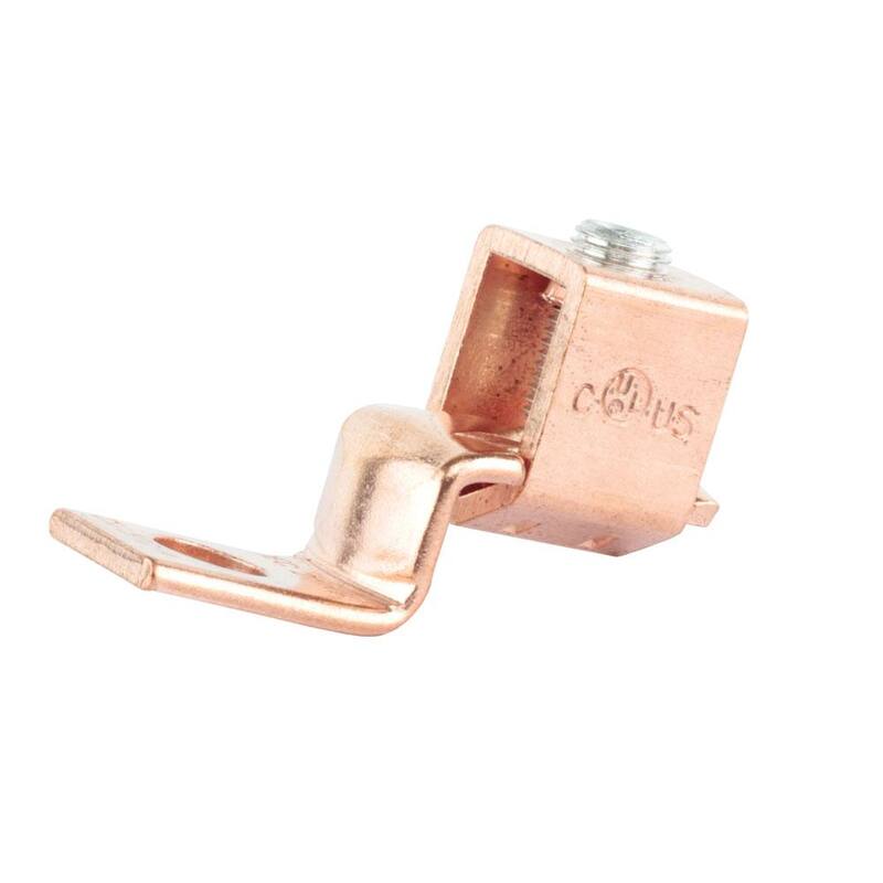 Terminal mecánico de cobre offset para cables eléctricos comerciales de 4-3/0 AWG (paquete de 2) - G21005