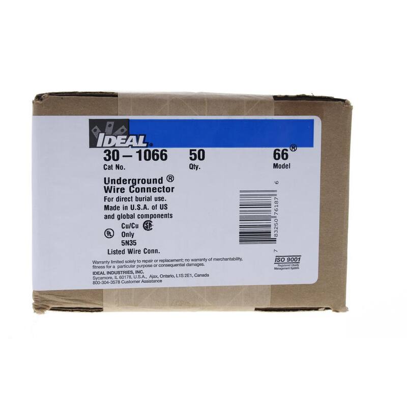 IDEAL Modelo 66, Conector de cable subterráneo en Gris-Azul (50 por caja) - 30-1066
