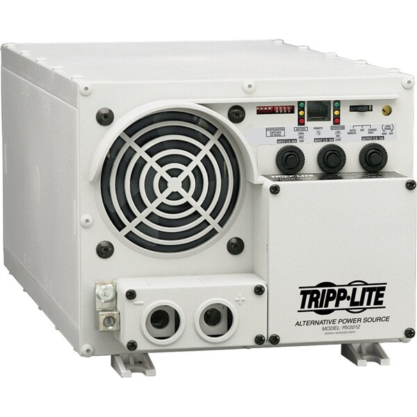 Tripp Lite Power Inverter and Battery Charger, Modified Sine Wave, 3,000 W Peak, 1,500 W Continuous, 1 Outlets - RV1512UL