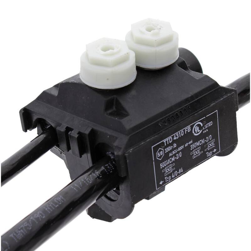 IDEAL Main 500 - 2/0 AWG, Tap 4/0 - 4 AWG Conector de empalme B-Tap - BTC500-4