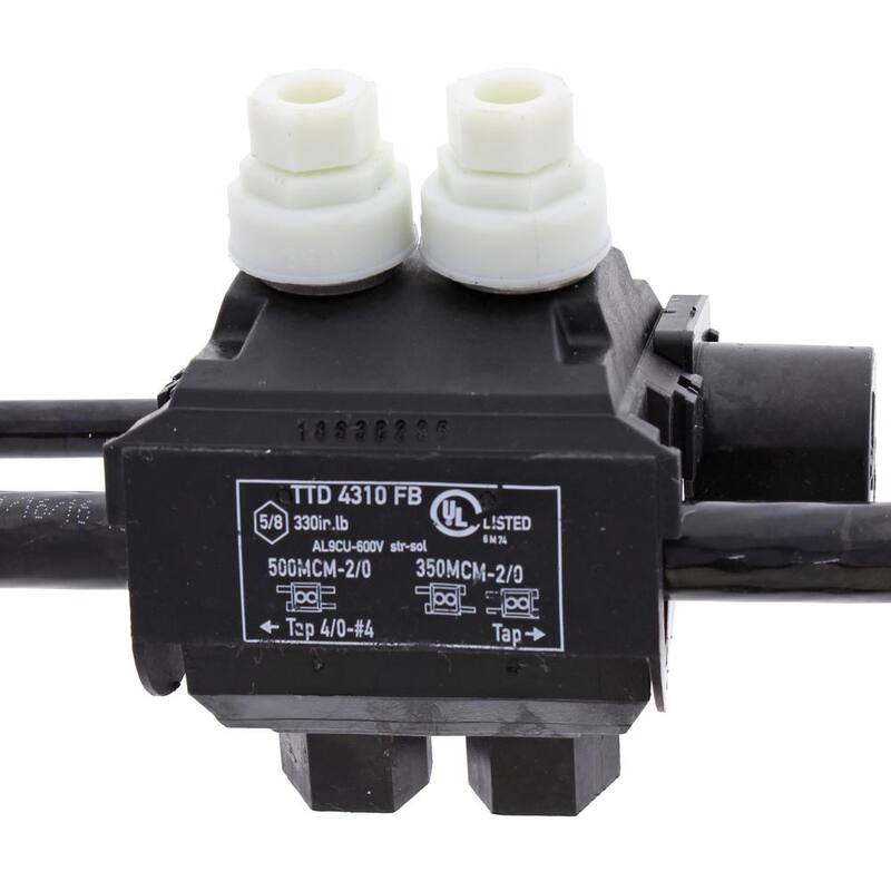 IDEAL Main 500 - 2/0 AWG, Tap 4/0 - 4 AWG Conector de empalme B-Tap - BTC500-4