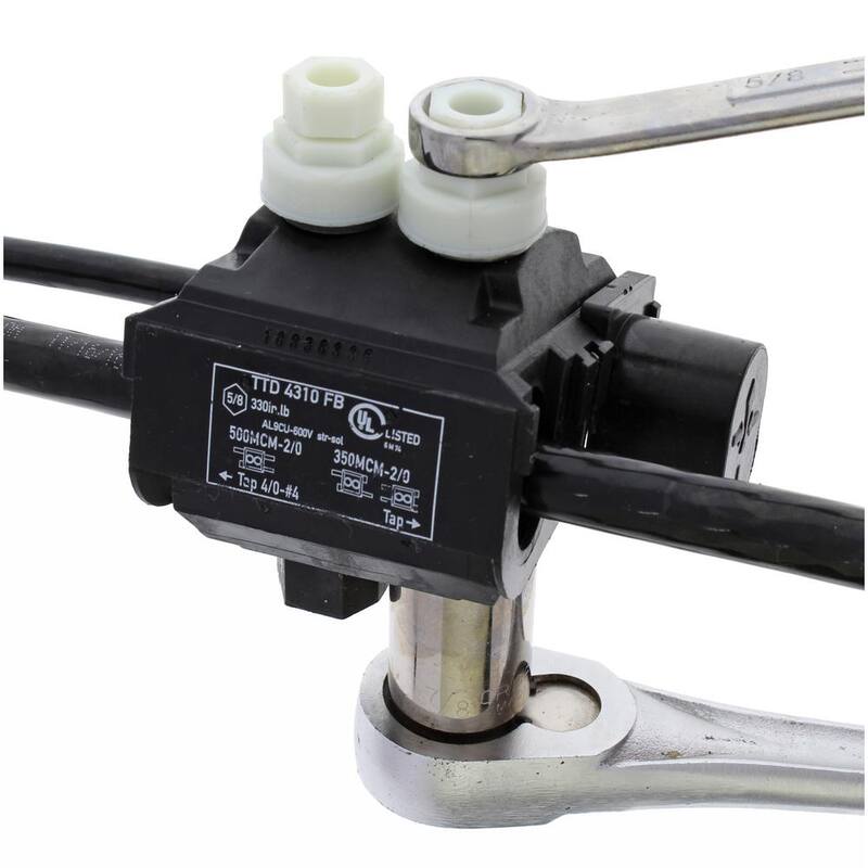 IDEAL Main 500 - 2/0 AWG, Tap 4/0 - 4 AWG Conector de empalme B-Tap - BTC500-4