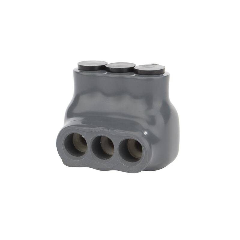 Conector aislado ensacado gris Polaris de 6-14 AWG y 6-14 AWG - IPLG6-3B